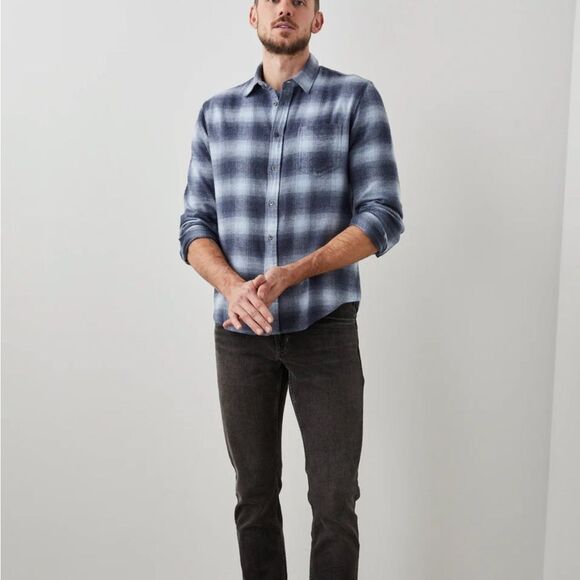 Rails Lennox Waterfall Shadow Casual Button Down Shirt size medium NWT - Picture 1 of 14